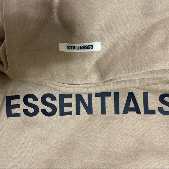 Desert Taupe Essentials FOG hoodie - Medium with tags/packaging - Picture 4 of 5